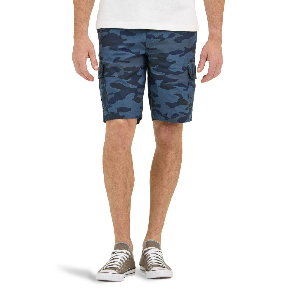 Lee® Men's Hybrid Cargo Short with Flex Motion Waistband Size 30 Blue Camo